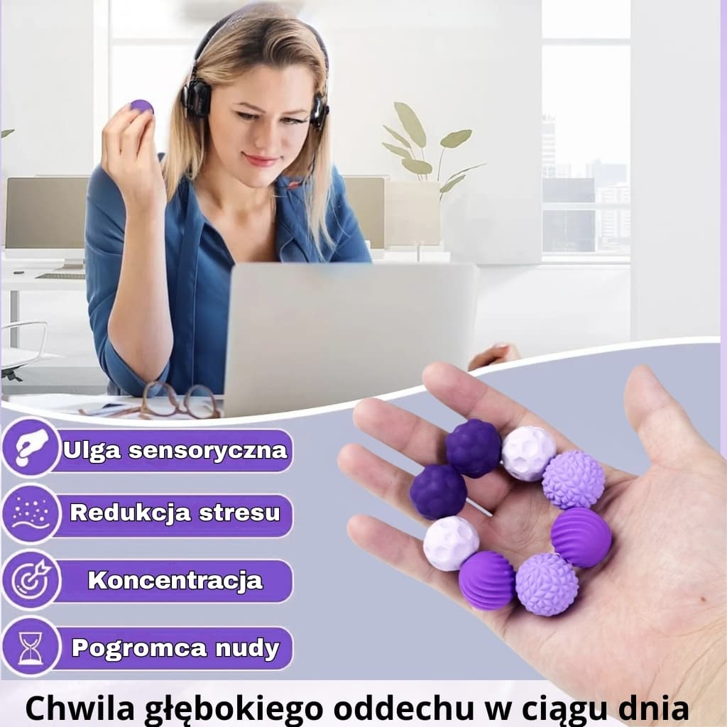 SensiPlay: 8 magnetycznych kulek antystresowych+  Etui GRATIS!